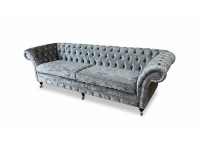 Viersitzer Sofa Sofas 4 Sitzer Chesterfield Wohnzimmer Stoff Design Sitz