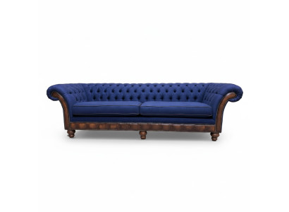 Modern Sofa Chesterfield 4 Sitzer Luxus Sofas Stoffsofa Wohnzimmer Couch Neu