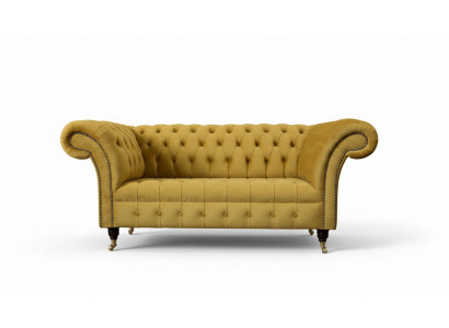 Zweisitzer Sofa 2 Sitzer Design Sofas Polster Chesterfield Sitz Stoff Textil