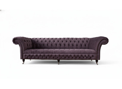 Design Sofa 4 Sitzer Couch Polster Luxus Textil Sofas Chesterfield 