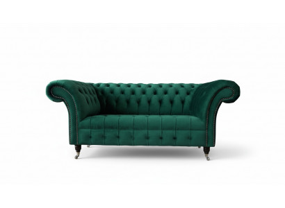 Chesterfield Zweisitzer Sofa 2 Sitzer Design Sofas Polster Moderne Sitz Stoff