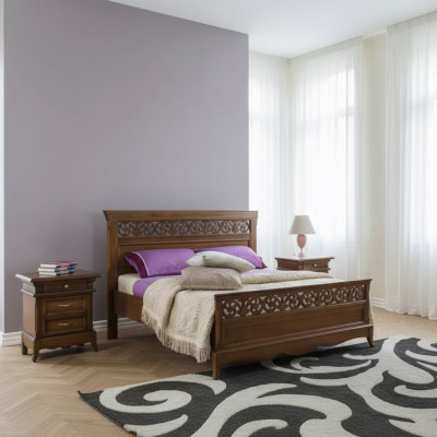 Bett 2x Nachttische 3 tlg. Schlafzimmer Set Design Modern Luxus Betten
