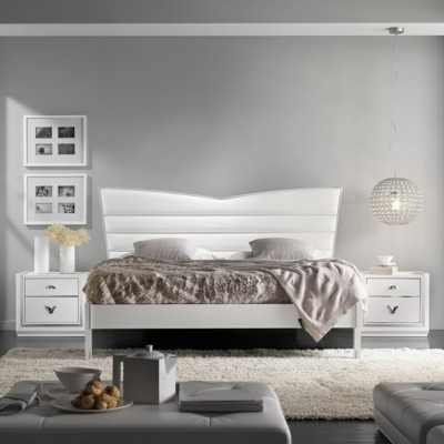 Design Möbel Bett 2x Nachttische 3 tlg Schlafzimmer Set Luxus Betten Neu