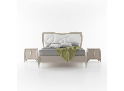 Design Bett 2x Nachttische 3 tlg. Schlafzimmer Luxus Komplett Garnitur