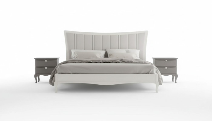 Design Schlafzimmer 3tlg. Bett 2x Nachttische Modern Luxus Betten Möbel