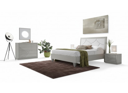 Schlafzimmer Set Bett 2x Nachttische Konsole Betten Luxus Polster 5 tlg.