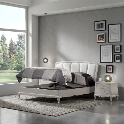Bett 2x Nachttische 3 tlg. Schlafzimmer Set Modern Luxus Schlafzimmer
