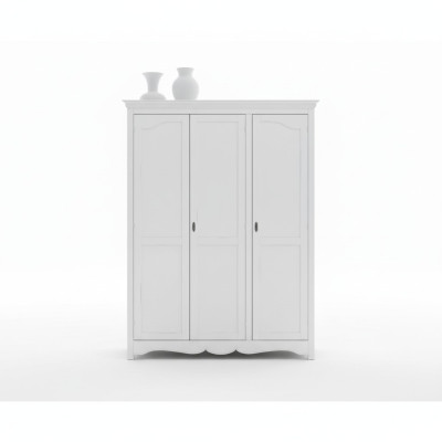 Kleiderschrank Holzschrank Schrank Schlafzimmer Luxus Möbel Weiß Neu