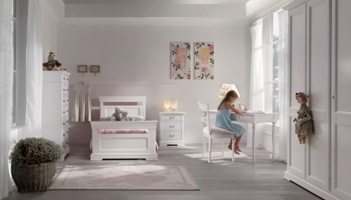 Set Bett Kleiderschrank Schreibtisch 4tlg. Komplett Jugendzimmer Neu