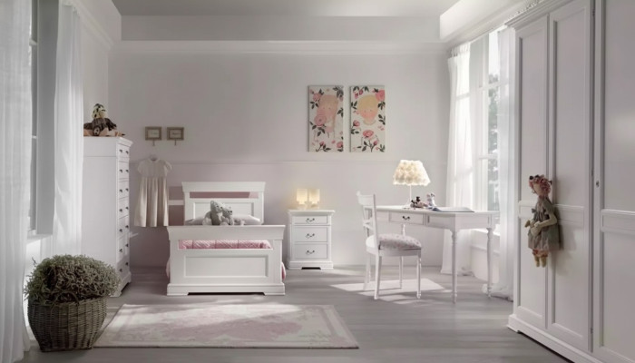 Set Bett Kleiderschrank Schreibtisch 4tlg. Komplett Jugendzimmer Neu