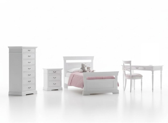 Set Bett Kleiderschrank Schreibtisch 4tlg. Komplett Jugendzimmer Neu