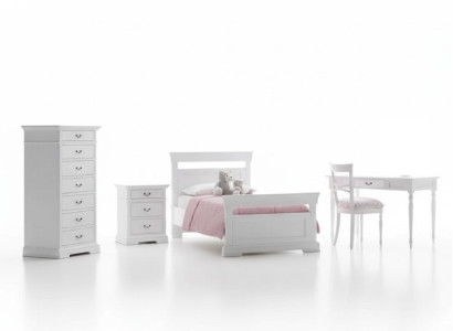 Set Bett Kleiderschrank Schreibtisch 4tlg. Komplett Jugendzimmer Neu