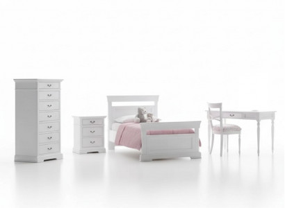 Set Bett Kleiderschrank Schreibtisch 4tlg. Komplett Jugendzimmer Neu