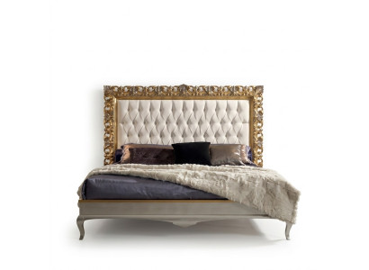 Bett Luxus Bettrahmen Holz Schlafzimmer Doppel Italienische Möbel Neu