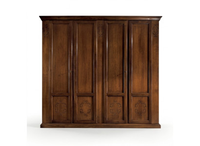 Schlafzimmer Schrank Kleiderschrank Schränke Holzschrank Design Braun
