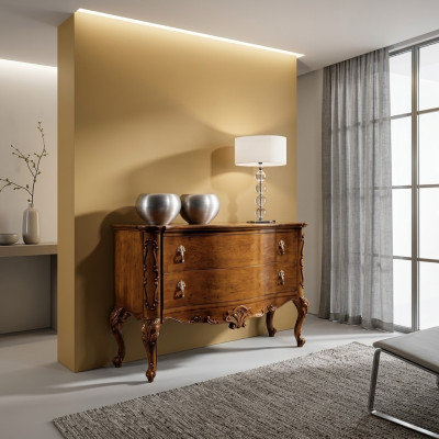 Kommode Luxus Möbel Design Holz Schlafzimmer Holz Schrank Braun Neu