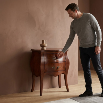 Nachttisch Design Konsole Beistell Tische Schlafzimmer Holz Luxus Neu