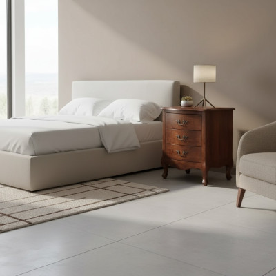 Nachttisch Luxus Holz Nachttische Tisch Konsolen Klassische Stil Braun