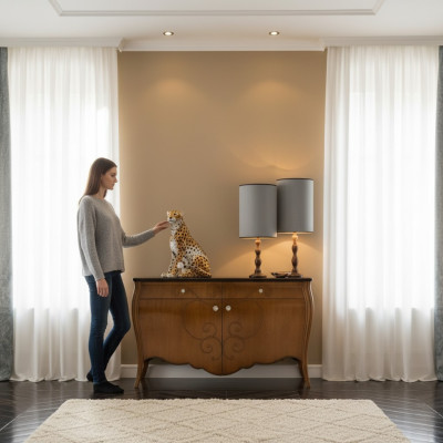 Sideboard Braun Holz Kommoden Italienische Möbel Einrichtung Schränke