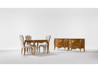 Esstisch Esszimmer Braun Essgruppe Klassischer Tisch 4x Stühle Set 6tlg