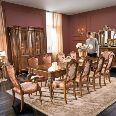 Esstisch 10x Stühle Gruppe Esszimmer Wohnzimmer Garnitur 11tlg Set Möbel