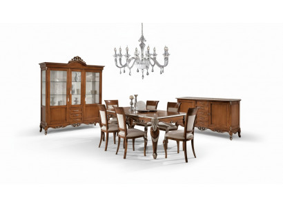 Esstisch 6x Stühle Esszimmer Essgruppe Klassischer Sideboard 9tlg Set