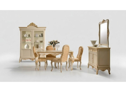 Esstisch 4 x Stühlen Esszimmer Set Essgruppe Holz 8tlg. Gruppe Garnitur