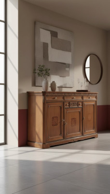 Klassischer Schrank Massivholz Möbel Sideboard Italienische Einrichtung