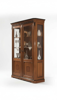 Italienische Möbel Design Holz Klassische Stil Vitrine Schrank Regal