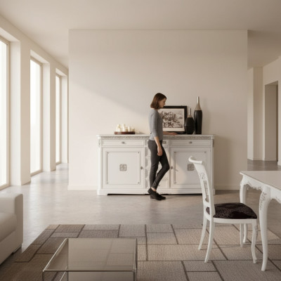 Sideboard Anrichte Massiv Holz Italien Schrank Möbel Kommode Wohnzimmer