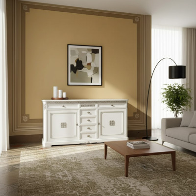 Sideboard Anrichte Massiv Holz Italien Schrank Möbel Kommode Wohnzimmer