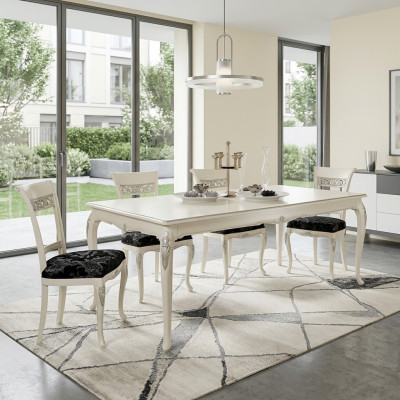 Esszimmer Set Esstisch 4x Stühle Garnitur Tisch Gruppe 5tlg. Komplett