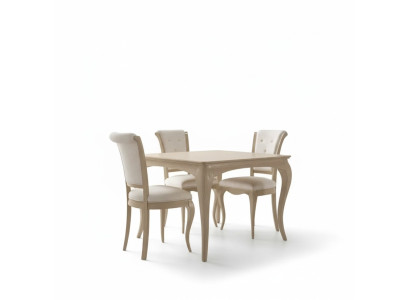 Esszimmer Set 6tlg. Esstisch 4x Stühle Sideboard Gruppe Garnitur Beige