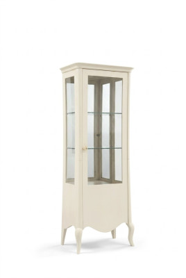 Vitrine Anrichte Luxus Glas Schrank Schranke Weiß Holz Design Möbel Neu