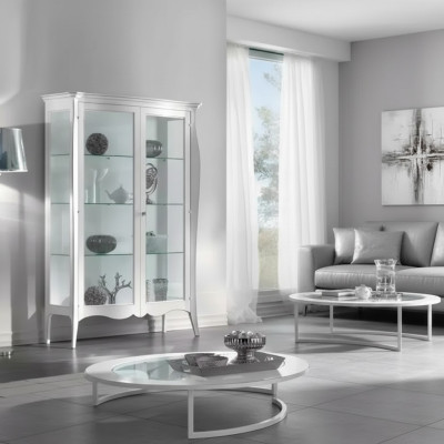 Vitrine Klassische Vitrinen Wohnzimmer Wohnzimmer Schränke Anrichte Neu