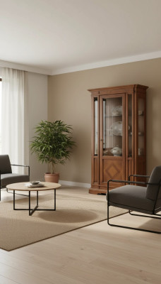 Wohnzimmer Luxus Vitrine Vitrinen Schrank Holz Italienische Stil Möbel