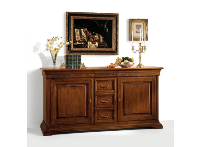 Klassische Stil Kommode Sideboard Schrank Italienische Möbel Braun Neu