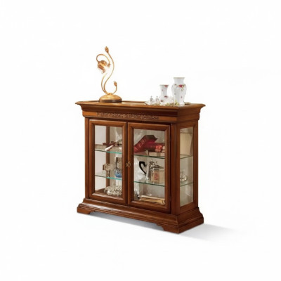 Vitrine Italienische Luxus Möbel Vitrinen Schrank Glas Design Schränke