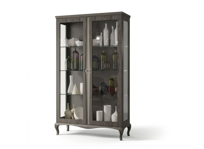 Vitrine Anrichte Holz Schränke Möbel Wohnzimmer Anrichte Glas Schrank