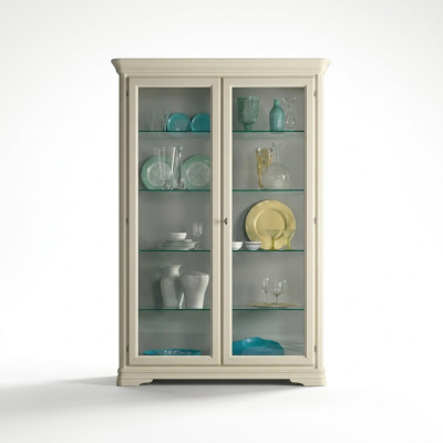 Vitrine Glasschrank Holz Wohnzimmer Vitrinen Italienische Luxus Möbel