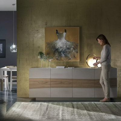 Kommode Schränke Holz Luxus Sideboard Wohnzimmer Möbel Schrank Grau