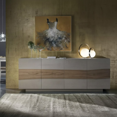 Kommode Schränke Holz Luxus Sideboard Wohnzimmer Möbel Schrank Grau