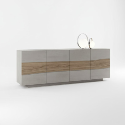 Kommode Schränke Holz Luxus Sideboard Wohnzimmer Möbel Schrank Grau