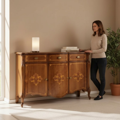 Design Kommode Luxus Holz Sideboard Schrank Wohnzimmer Schränke Neu