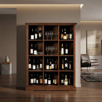 Schrank Bar Barschrank Vitrine Wohnzimmer Designer Regal Möbel Holz