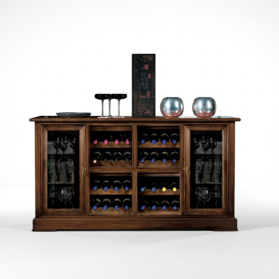 Hausbar Barschrank Tisch Regal Weinregal Weinschrank Luxus Vitrine