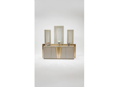 Luxuriöser Modern Kommode mit 3x Spiegel Exklusives Design und Hochwertige