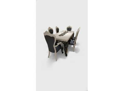 Großartiges Esszimmer Set Stilvoller Esstisch 4 Stühlen Elegant Set Neu