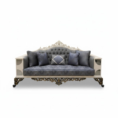 Luxuriöses 3 Sitzer Sofa Edlen Sofa Eleganter Wohnzimmer Art deco Sofa Neu