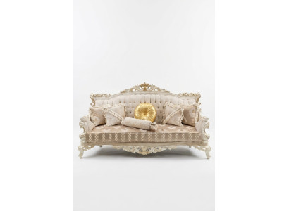 Elegantes Sofa 3 Sitzer Edlem Stilvolle Mobel Wohnzimmer Beige Sofa Neu